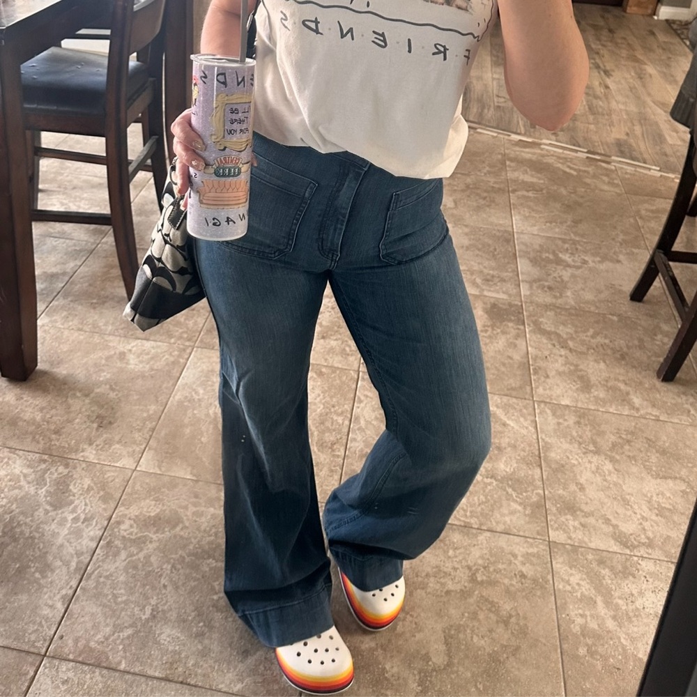 H&M high waisted bell bottoms